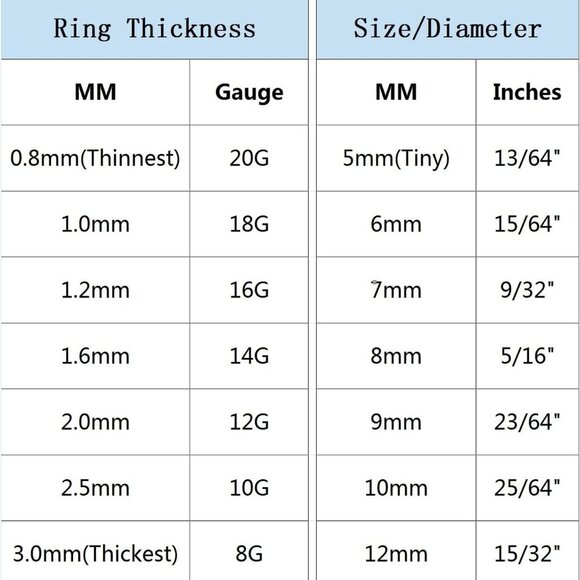 Clear CZ Nose Rings & Earrings - 316L Surgical Steel - Cartilage, Conch, Daith, - Picture 7 of 7